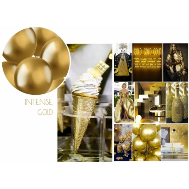 Gold Ballons Chrom 48cm 5Stk