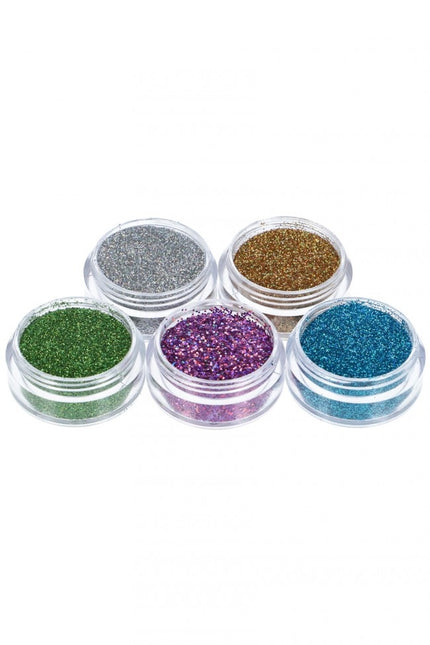 Farbiges Glitter Tattoo Set Wasserdicht 5tlg.