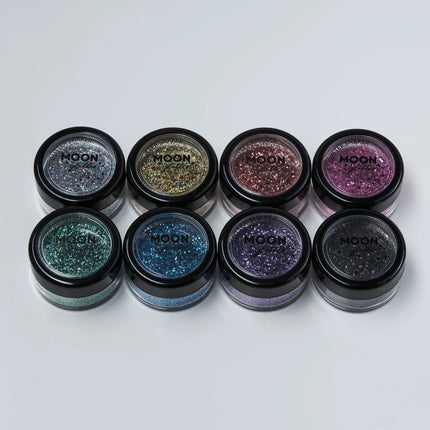 Moon Glitter Holographic Glitter Shakers Schwarz 5g