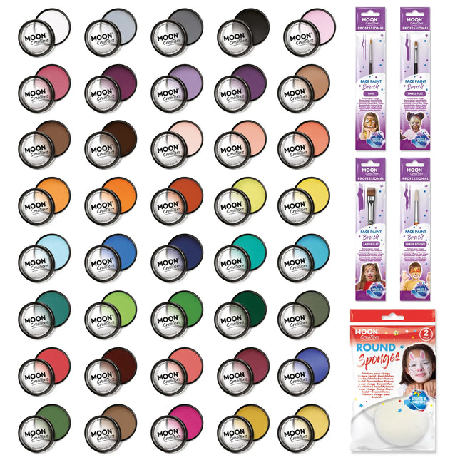 Moon Creations Pro Face Paint Cake Pots Hellrot 36g