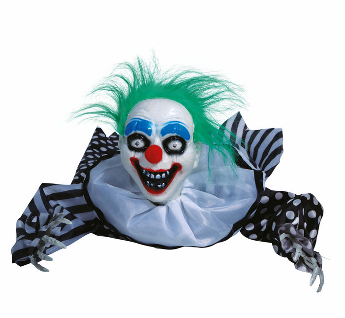 Halloween Tischdekoration Clown mit Licht und Sound 65cm