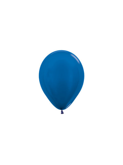 Ballons Metallic Blau 12cm 50Stk