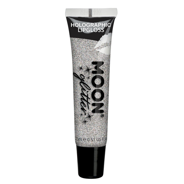 Moon Glitter Holographic Glitter Lipgloss Silber 15ml