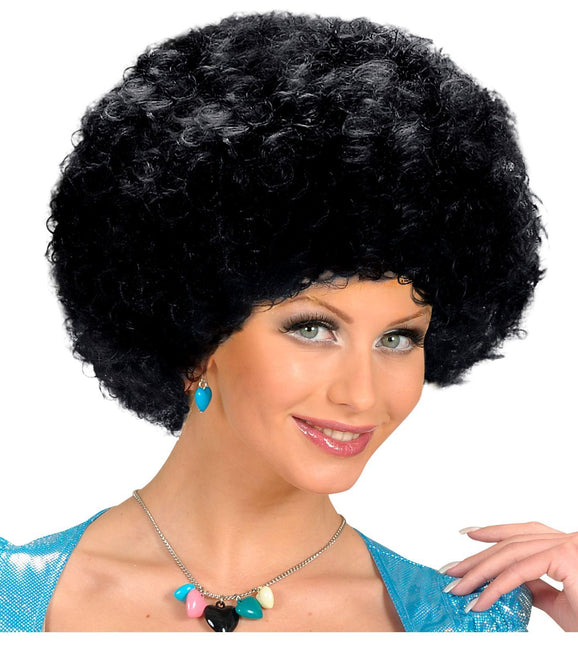 Schwarze Unisex Afro Perücke