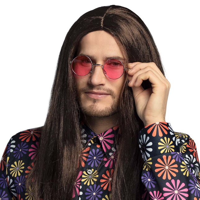 Bunte Hippie-Brille 3tlg.