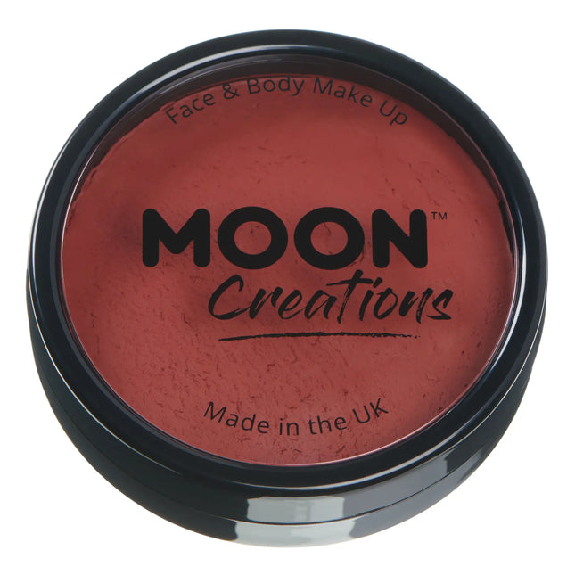 Moon Creations Pro Face Paint Kuchentöpfe Dunkelrot 36g