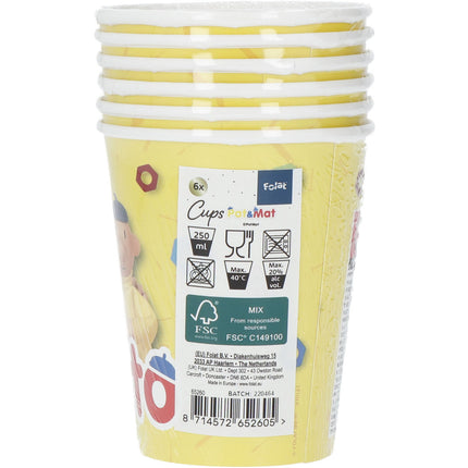 Nachbar & Nachbarin Becher Papier 250ml 6 Stk.