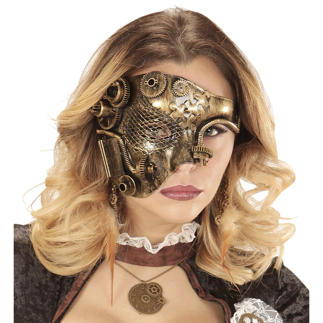 Steampunk Maske Kupfer