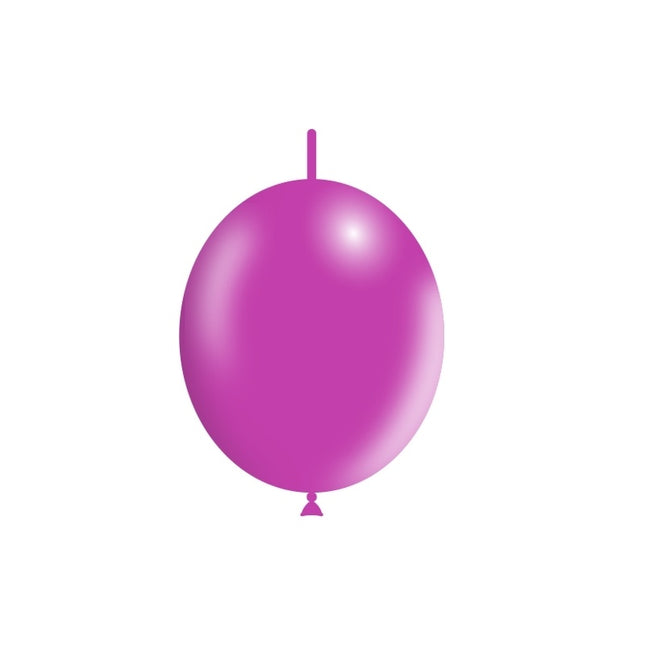 Fuchsia Button Ballons 30cm 50Stk