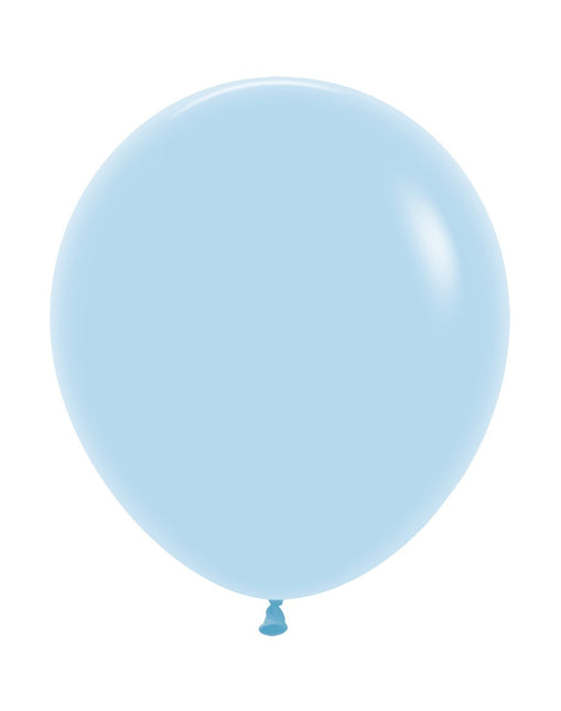 Ballons Pastell Matte Blau 45cm 25Stk