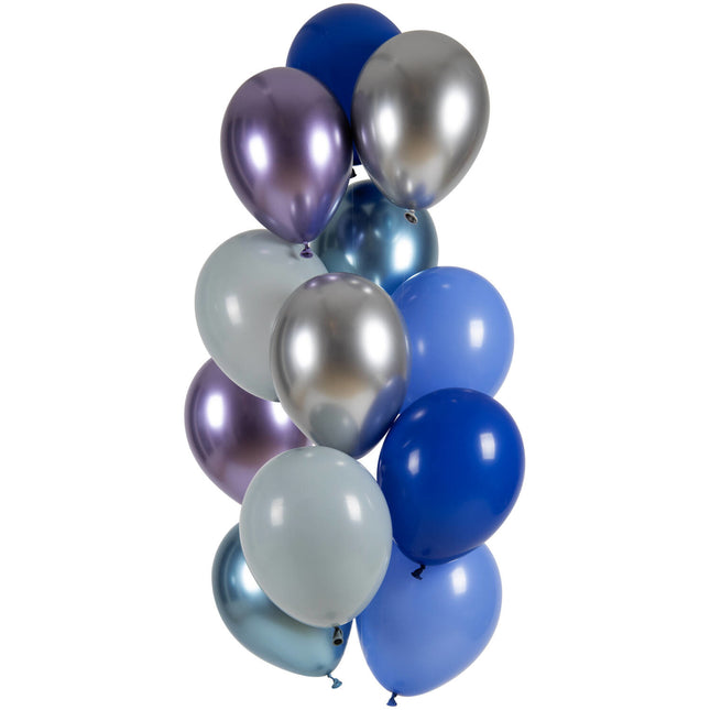 Blaue Luftballons Set 33cm 12Stück