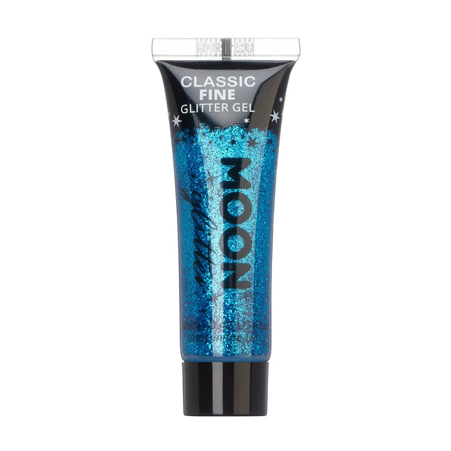 Moon Glitter Classic Fine Glitter Gel Blau 12ml