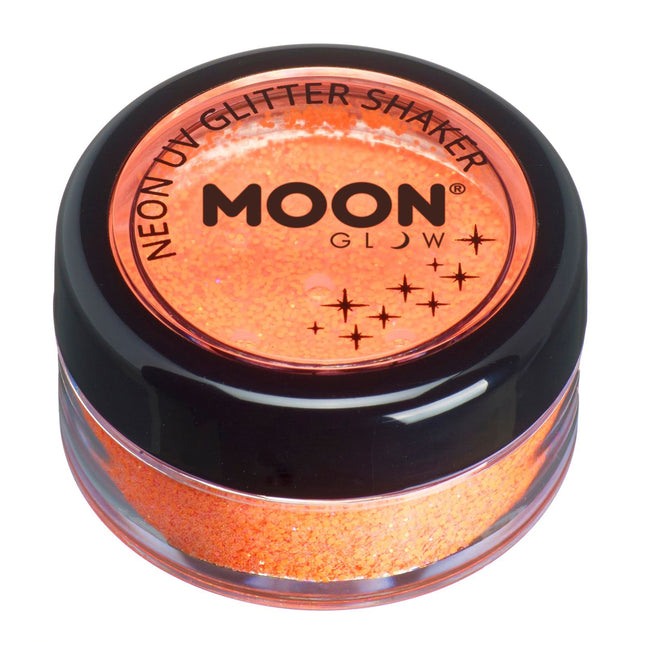 Moon Glow Neon UV Glitter Shaker Orange 5g