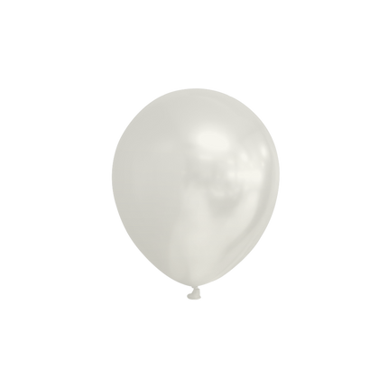 Weiße Ballons Metallic 13cm 100Stk