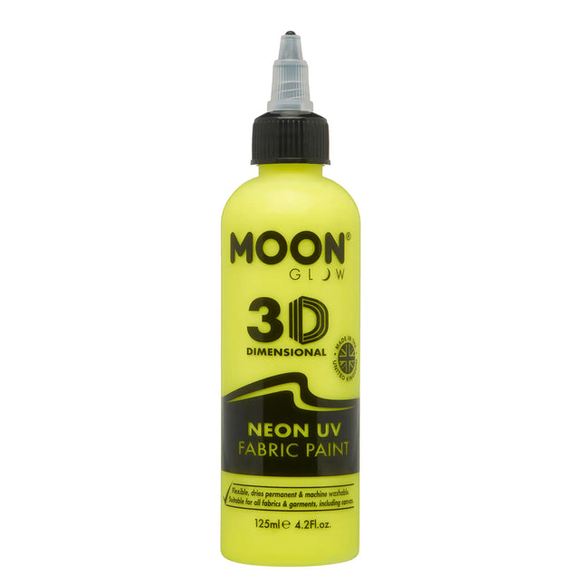 Moon Glow Neon UV-Gewebefarbe 125ml Intensives Gelb 125ml