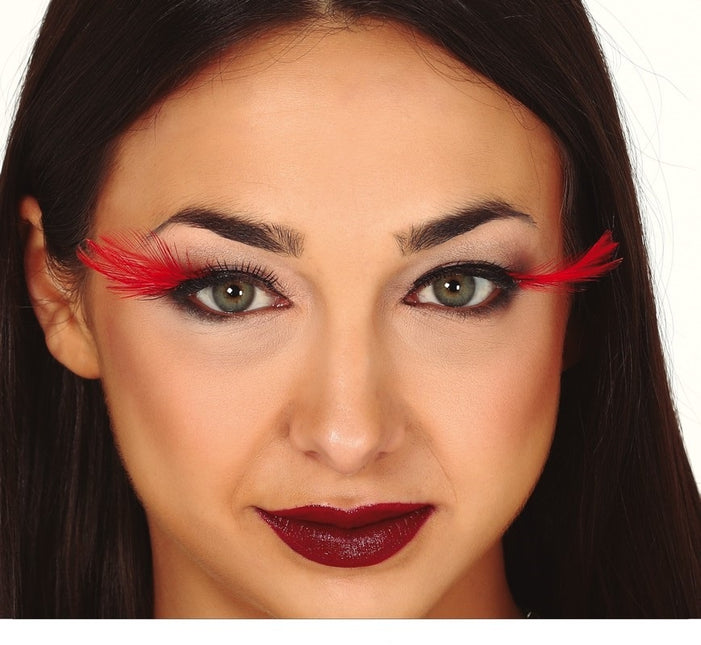 Halloween Wimpern Kleber Rot