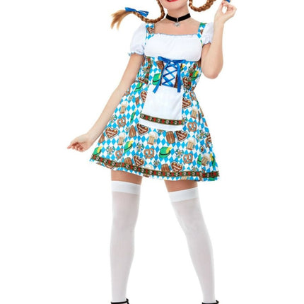 Dirndlkleid Oktoberfest Brezeln