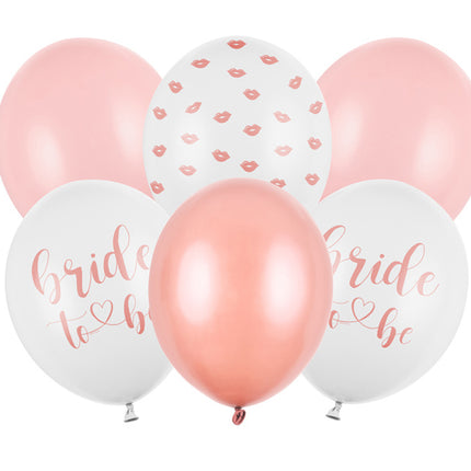 Ballons Bride To Be Mix 30cm 6pcs