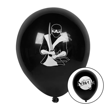 Ninja Luftballons 25cm 6 Stk.