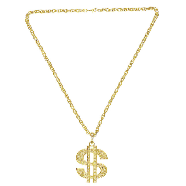 Gold Halskette Dollar Strass