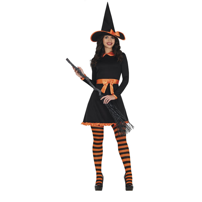 Hexe Halloween Kostüm Damen Orange