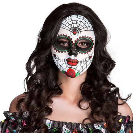 Halloween Maske Frau Tag der Toten