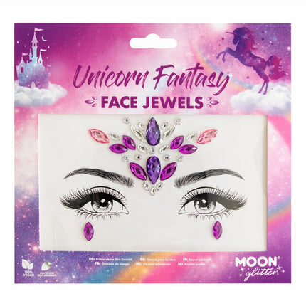 Mond Glitter Face Jewels Einhorn Fantasy