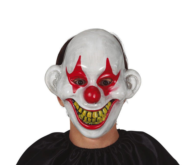 Halloween Clown Maske Weiß