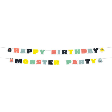 Monster Letter Sling Happy Birthday 2pcs