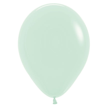 Ballons Pastell Mattgrün 23cm 50Stk