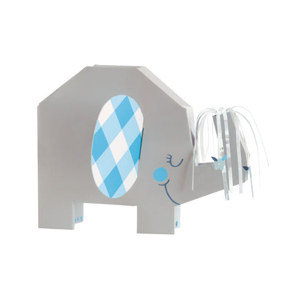 Baby Elefant Tischdekoration Blau 23cm