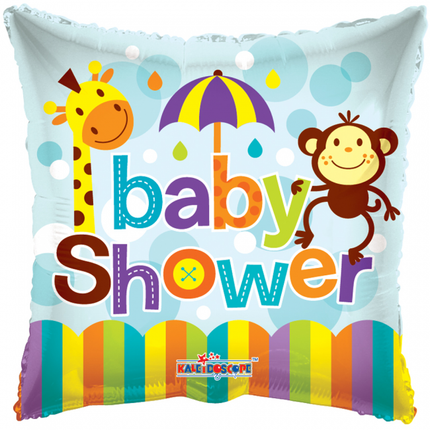 Helium Ballon Square Baby Shower 45cm leer