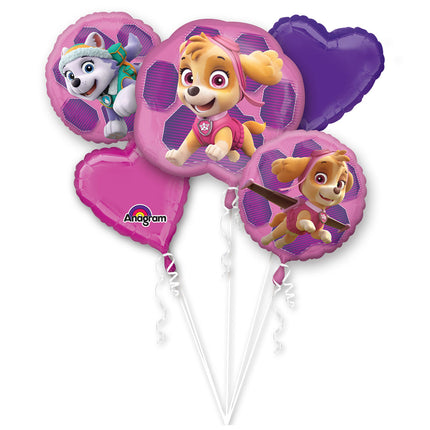 Paw Patrol Helium Ballon Set Skye & Everest 5 Stück leer