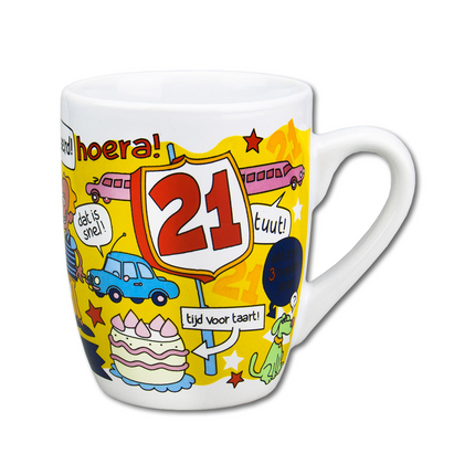 Becher 21 Jahre 12cm