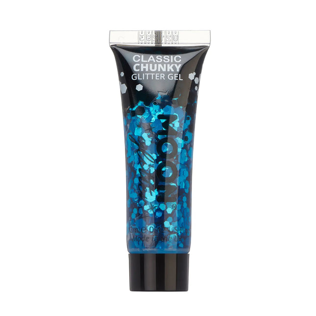 Moon Glitter Classic Chunky Glitter Gel Blau 12ml