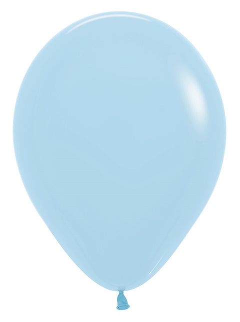 Ballons Pastell Matte Blau 30cm 50Stk