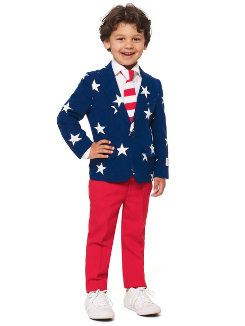 USA Stars Stripes Anzug Junge OppoSuits