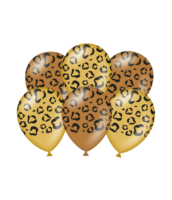 Ballons Leopard 30cm 6Stück