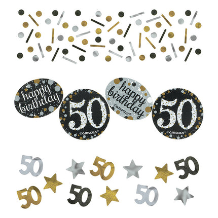 Tischkonfetti 50 Jahre Happy Birthday 34gr