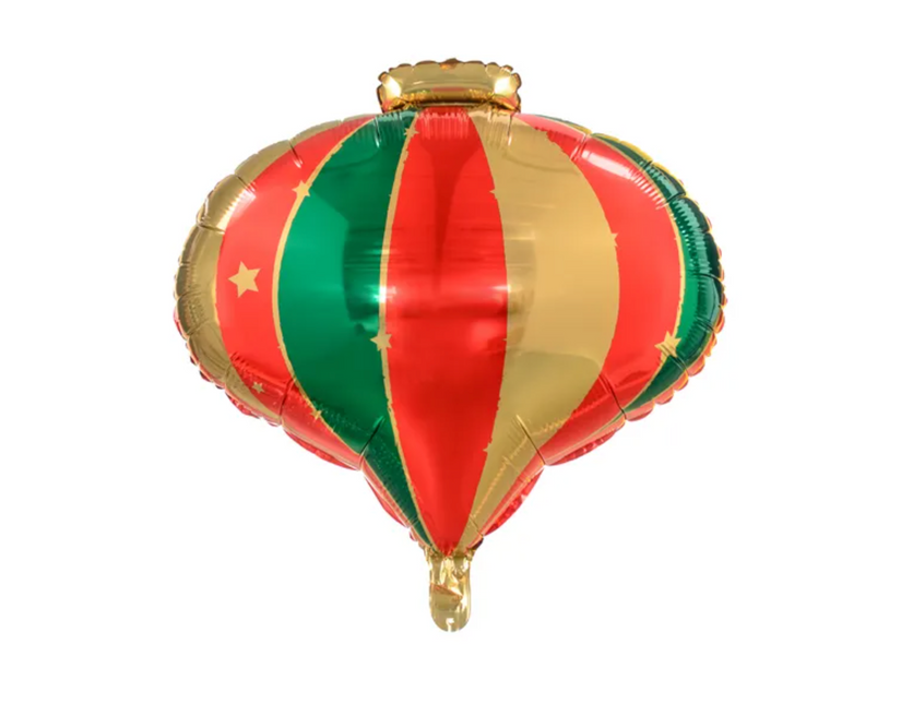 Helium Ballon Weihnachtskugel Leer 51cm