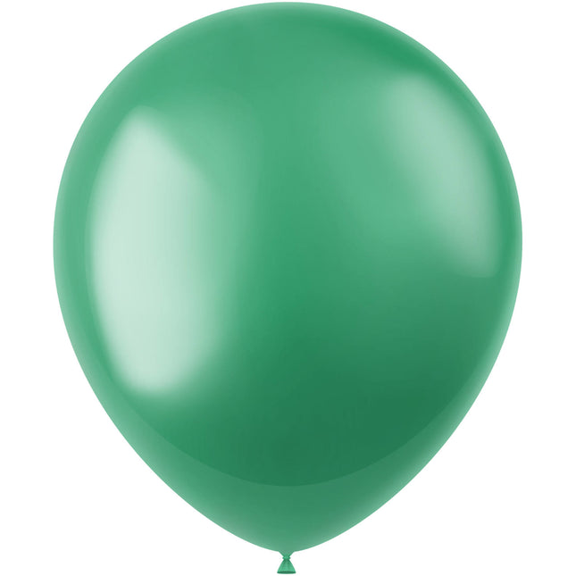 Grüne Luftballons Metallic Regal Grün 33cm 10Stk