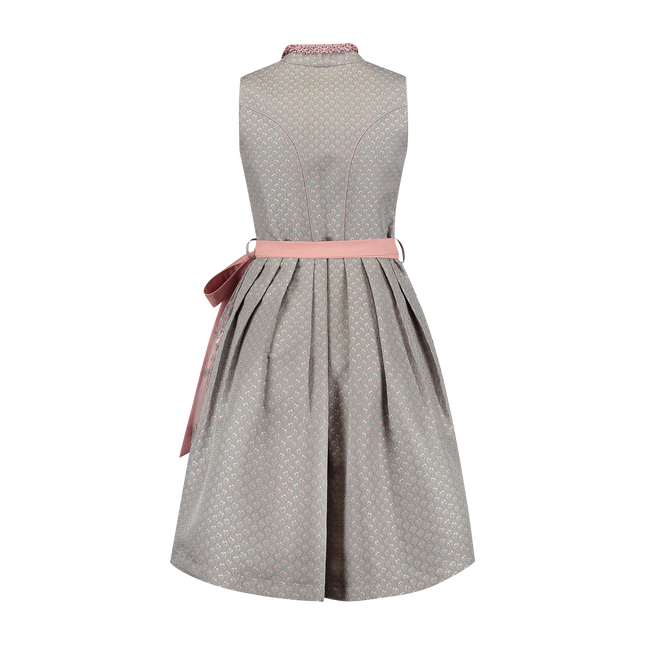 Graues Dirndlkleid Oktoberfest Rosa Damen