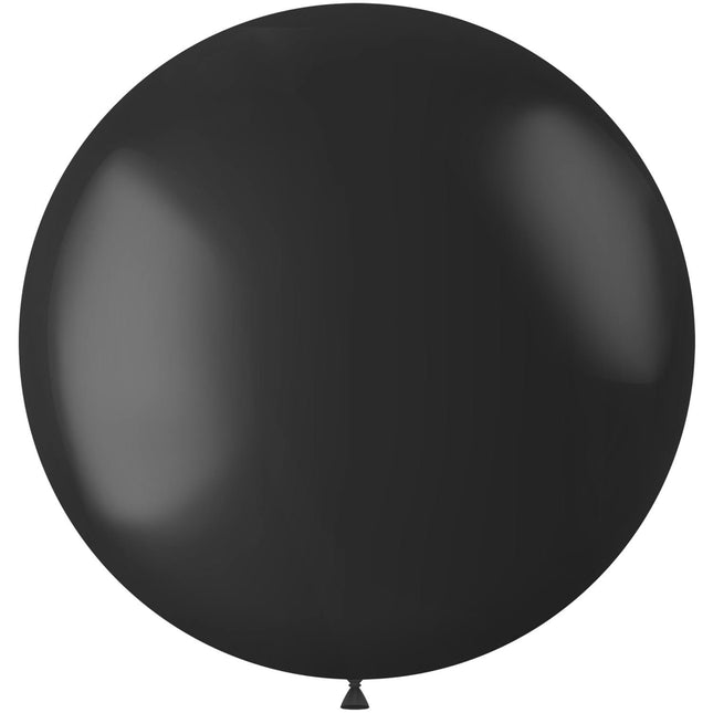 Schwarzer Ballon Mitternacht Schwarz 80cm