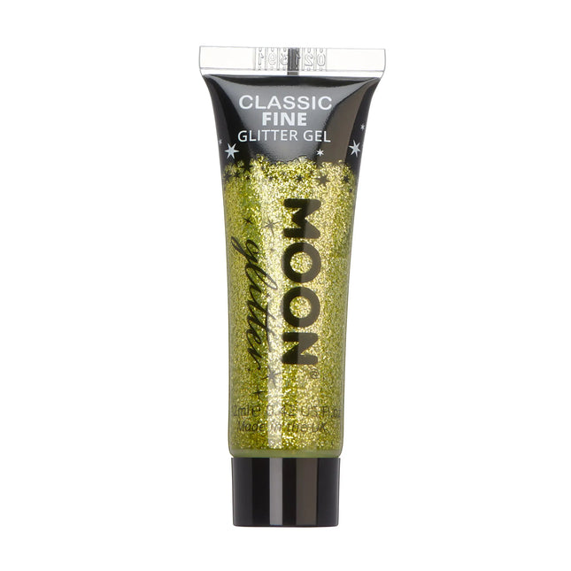 Moon Glitter Classic Fine Glitter Gel Gold 12ml