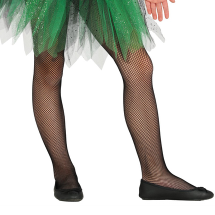 Halloween Netzstrumpfhose Schwarz Kind