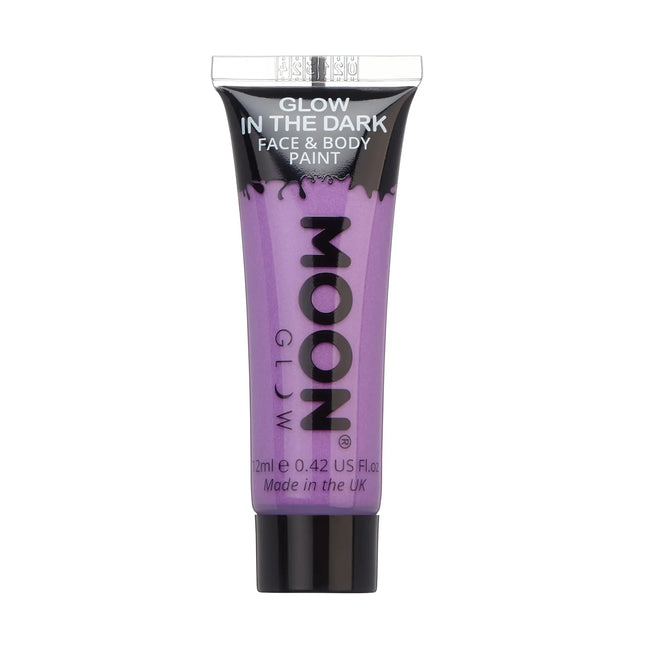 Moon Glow Glow in the Dark Face Paint Lila 12ml