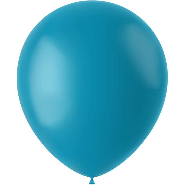 Türkisfarbene Luftballons Calm Türkis 33cm 100Stk