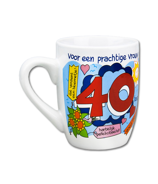 Becher 40 Jahre Frau 12cm