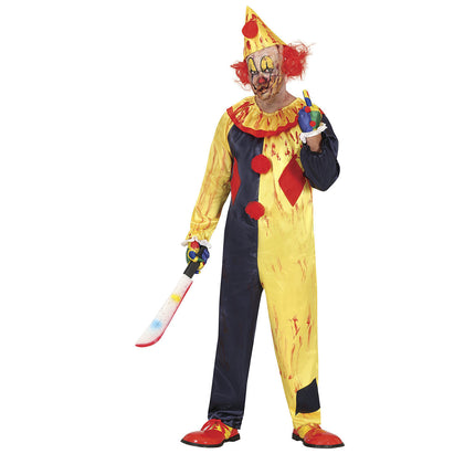 Killer Clown Halloween Kostüm Männer Gelb