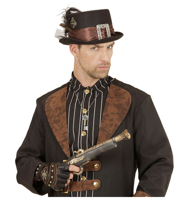 Hut Steampunk Schnalle